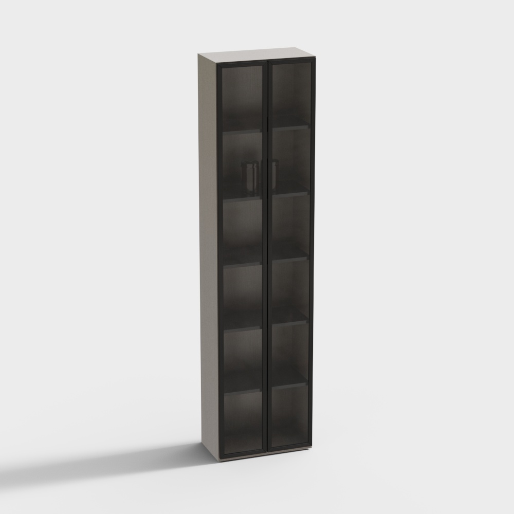 Italian Glass Bookcase