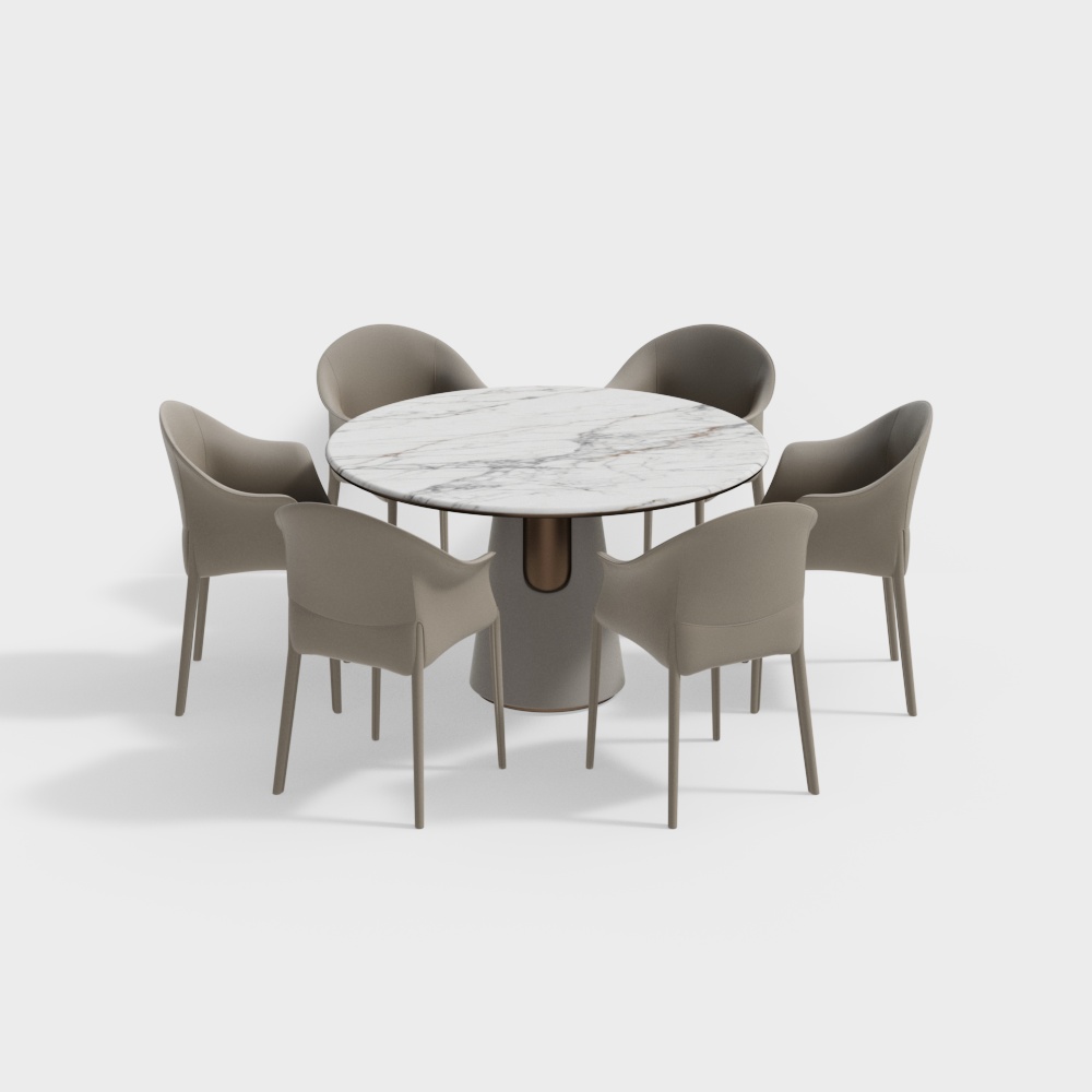 Modern Minimalist Dining Room Table Set