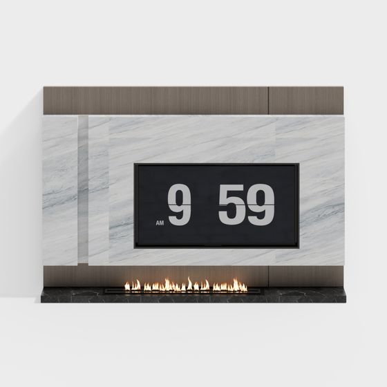 Urban Zen Fireplace 3D model