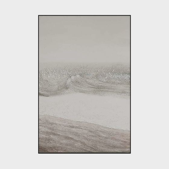 ภาพวาดตกแต่งสไตล์มินิมอลในห้องนั่งเล่นและห้องรับประทานอาหารสมัยใหม่