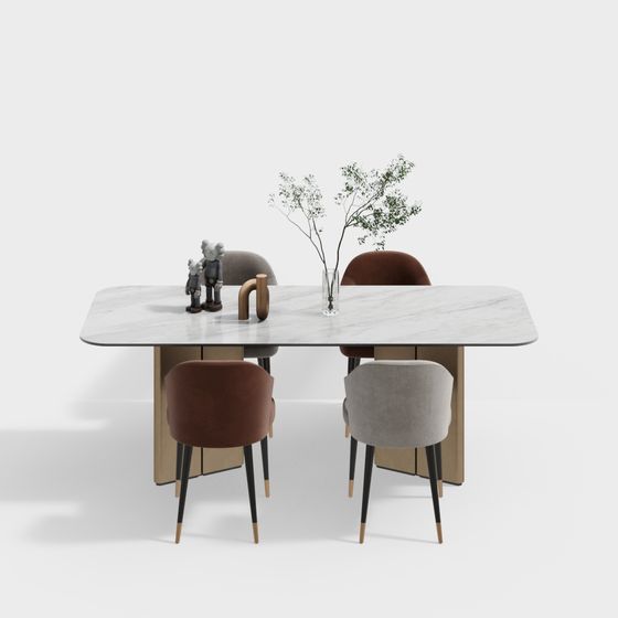 Juego de mesa de comedor moderno para sala y comedor