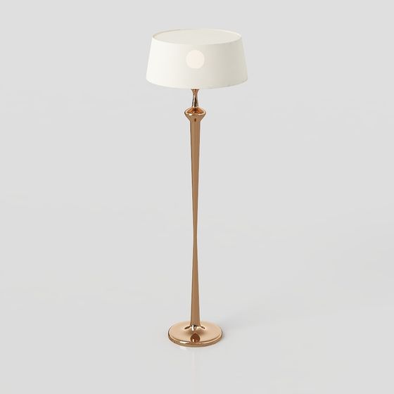 Elegant Floor Lamp 3D Model for Modern Interiors