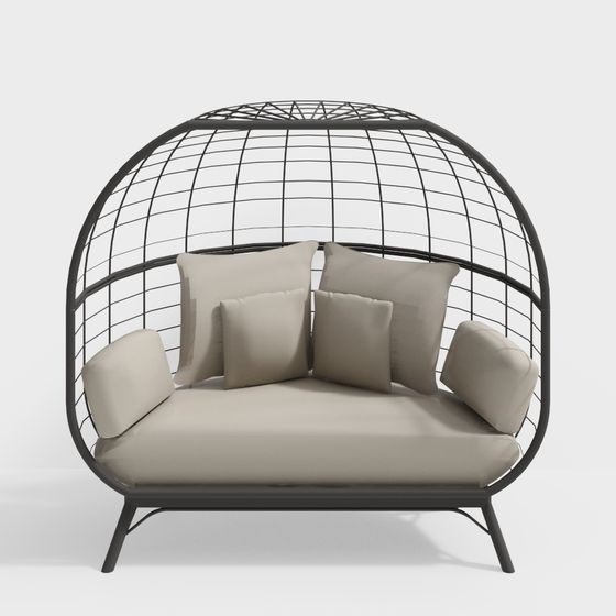 Stylish Suspended Nest Chair 3D Model