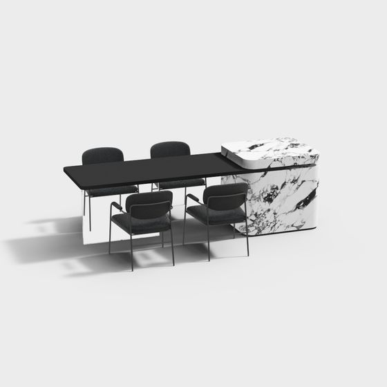 Urban Lounge 3D model for Modern Interiors