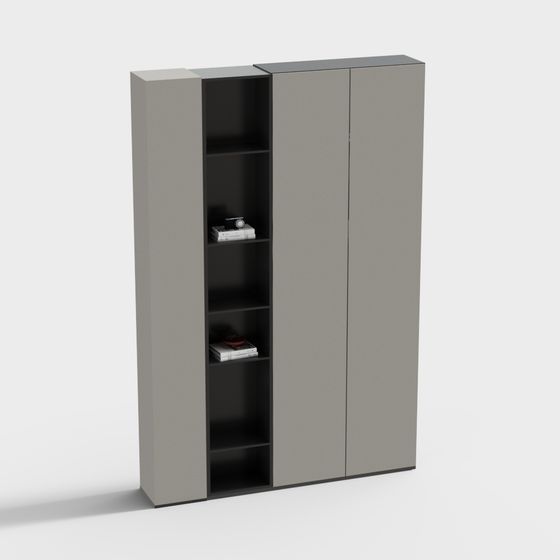 Urban Storage Cabinet 3D model for Modern Spaces