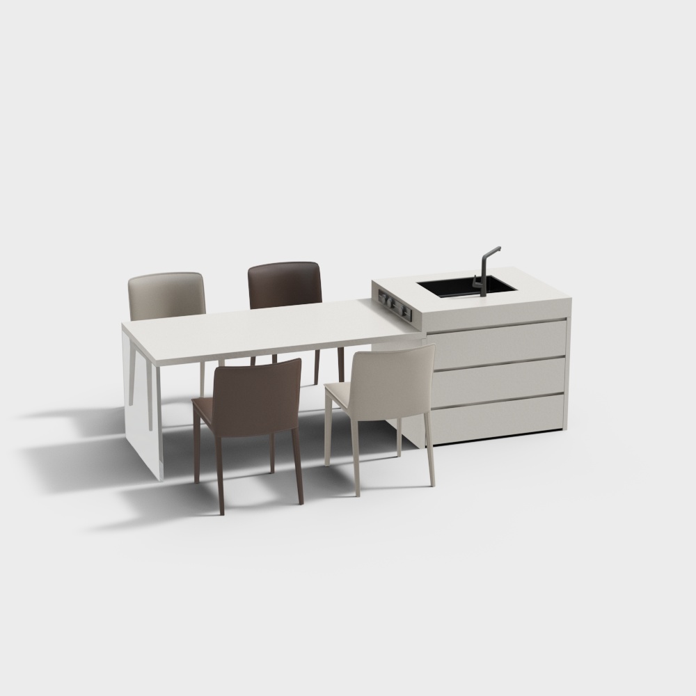 Bar d'île au vent crémeux