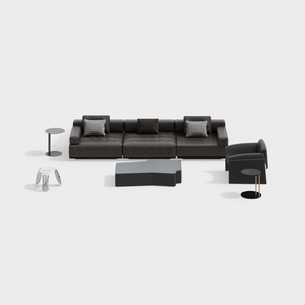 Modern Living and Dining Room Sofa Set