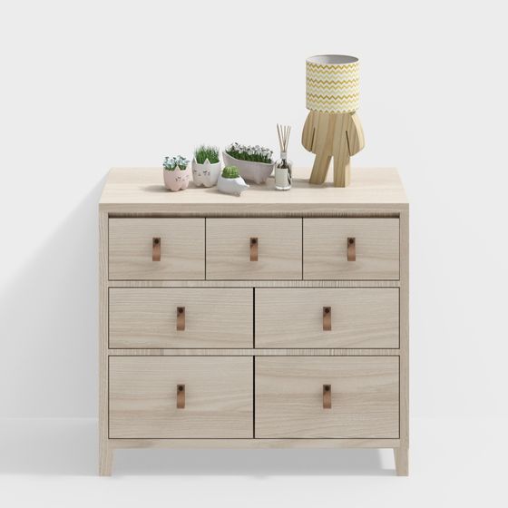 Minimalist Dresser 3D model for Various Projects