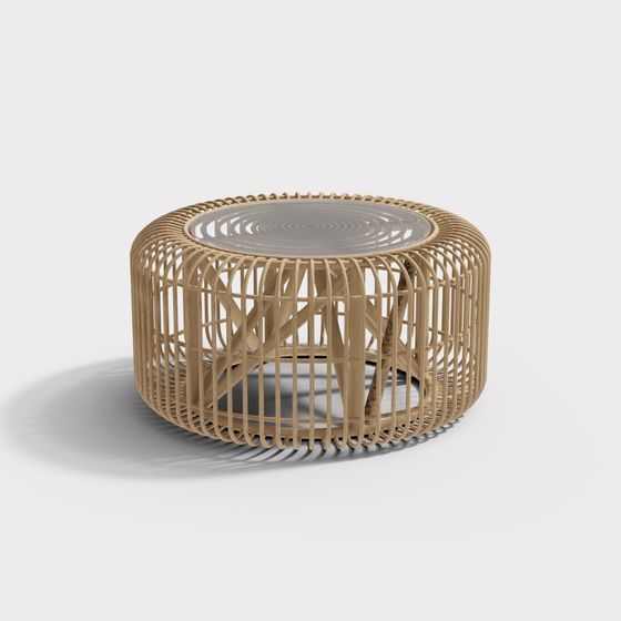 Unique Round Cage Table 3D model