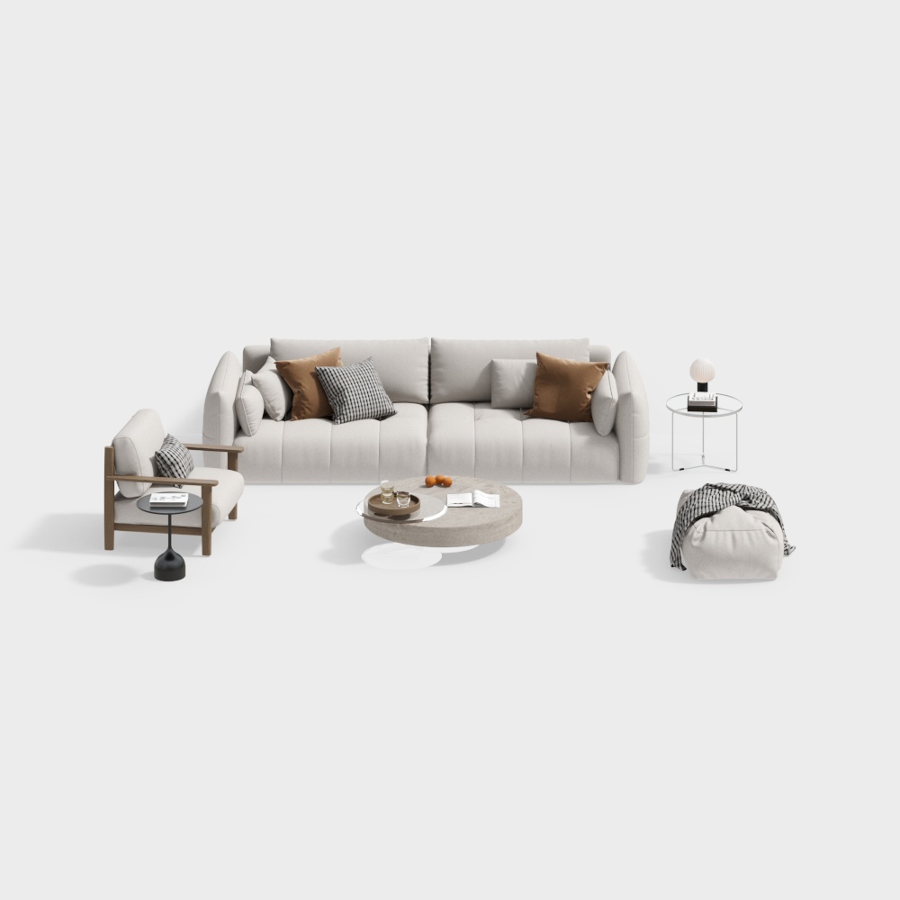 Divano Sezionale Moderno per Soggiorno e Sala da Pranzo