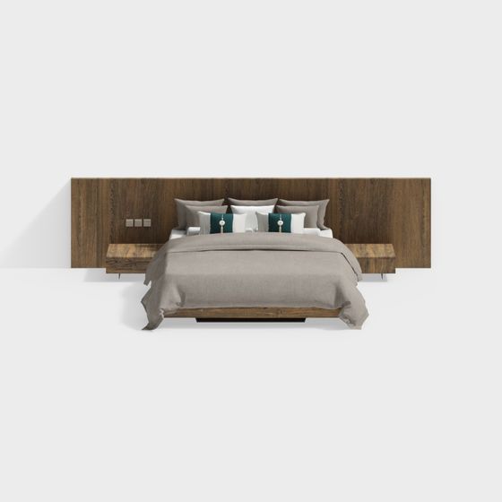Urban Retreat Bed 3D model
