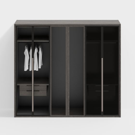 Modern Minimalist Wardrobe 3D model