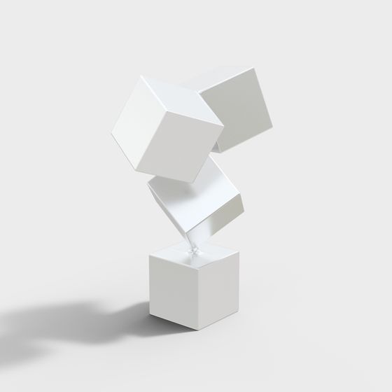 The Art of Balance Low-Poly 3D Model for Creatives