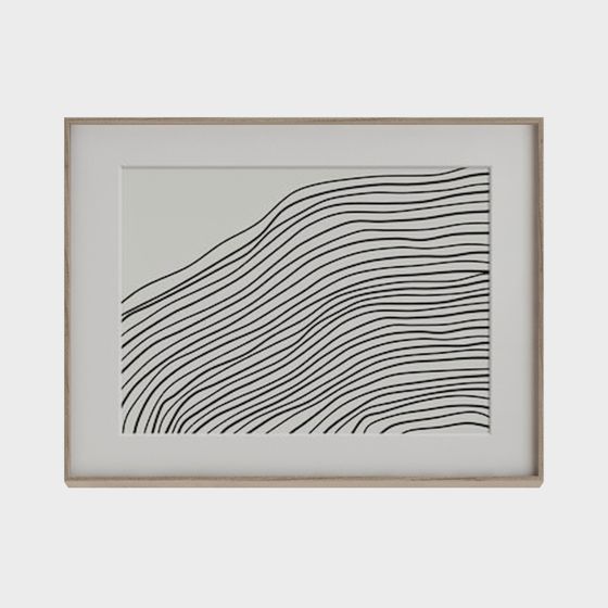 Flowing Line Art 3D Model Design