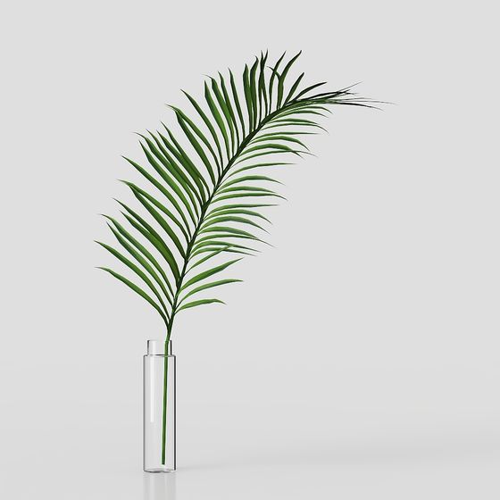 Tropical Greenery 3D Model for Creative Projects