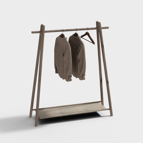 Elegant Low-Polygon Hanger 3D model