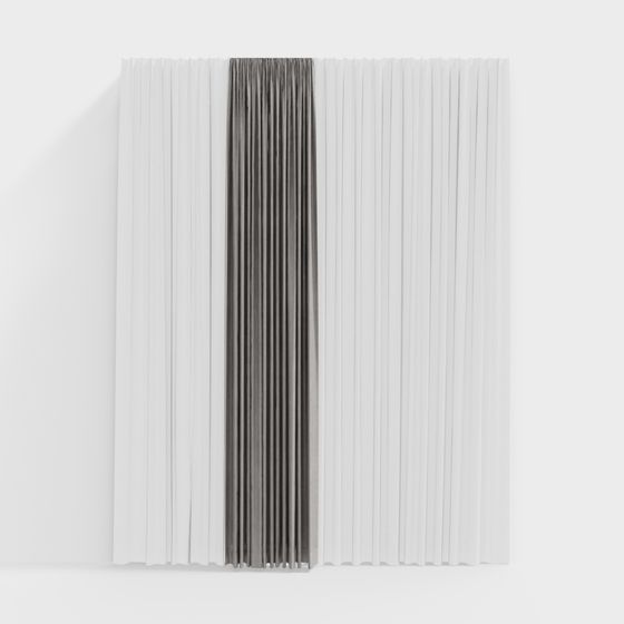 Wrinkled Curtain 3D model