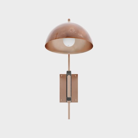 Stylish Low-Poly Wall Lamp 3D model