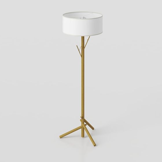 Natural-Inspired 3D Floor Lamp Model