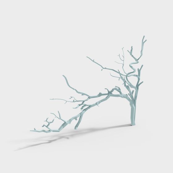 Low Poly Dead Tree 3D Model