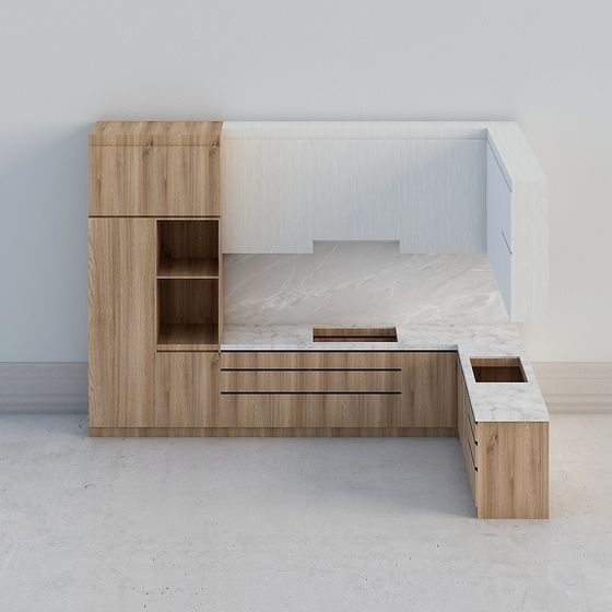 Urban Corner Desk 3D Model