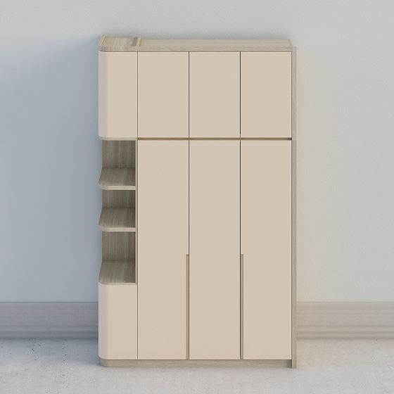 Stylish Urban Bookshelf 3D model