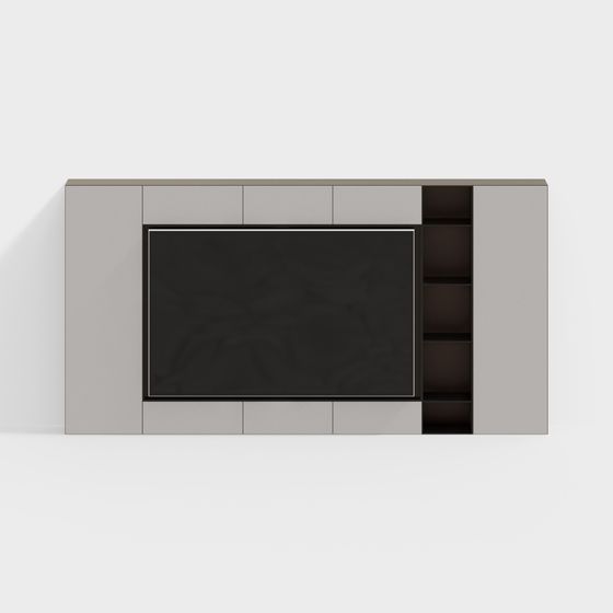 Stylish TV Stand 3D model for Contemporary Interiors