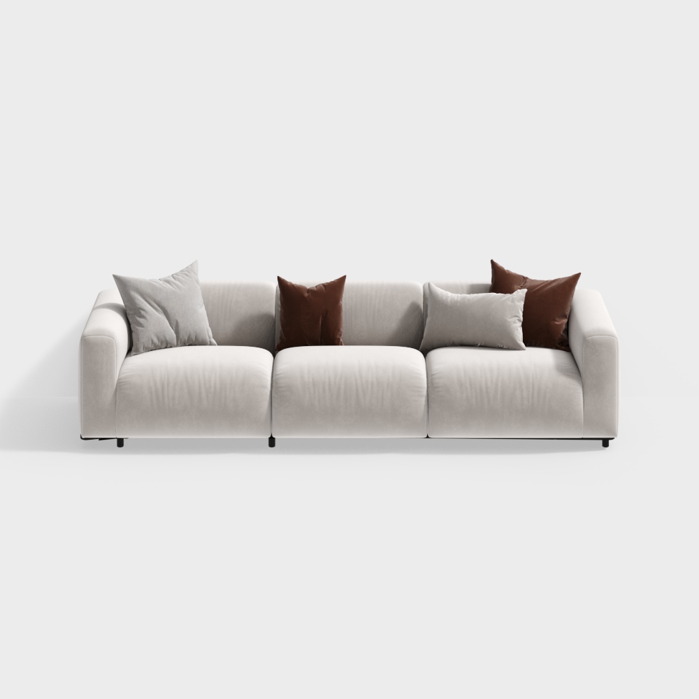 Canapé Moderne Style Crème pour Salle à Manger