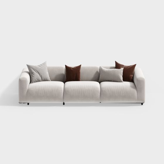 Canapé Moderne Style Crème pour Salle à Manger