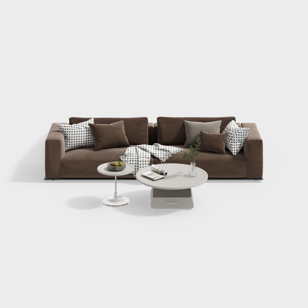 Ensemble table basse et canapé moderne pour salon