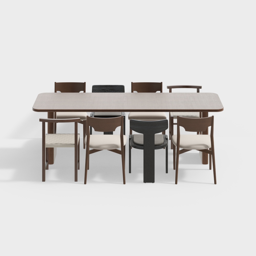 Ensemble de table à manger moderne pour salon et salle à manger