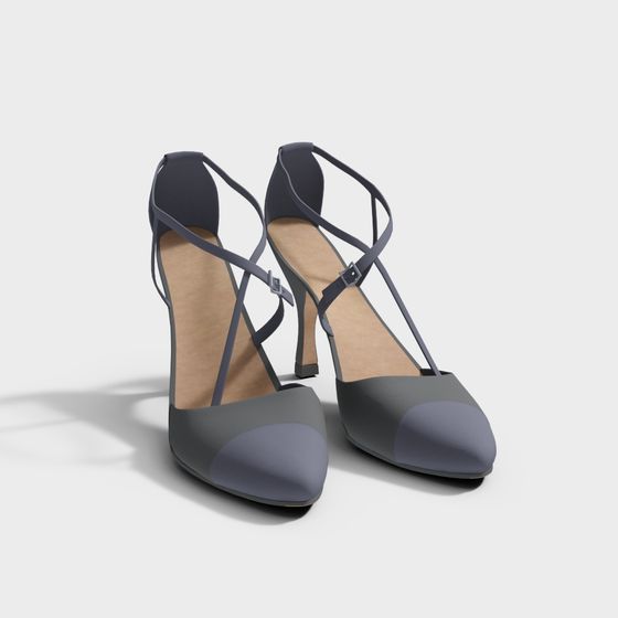 Sleek High Heel 3D model for Fashion Design