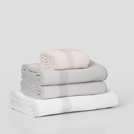 Elegant Soft Towel 3D Model for Contemporary Spaces