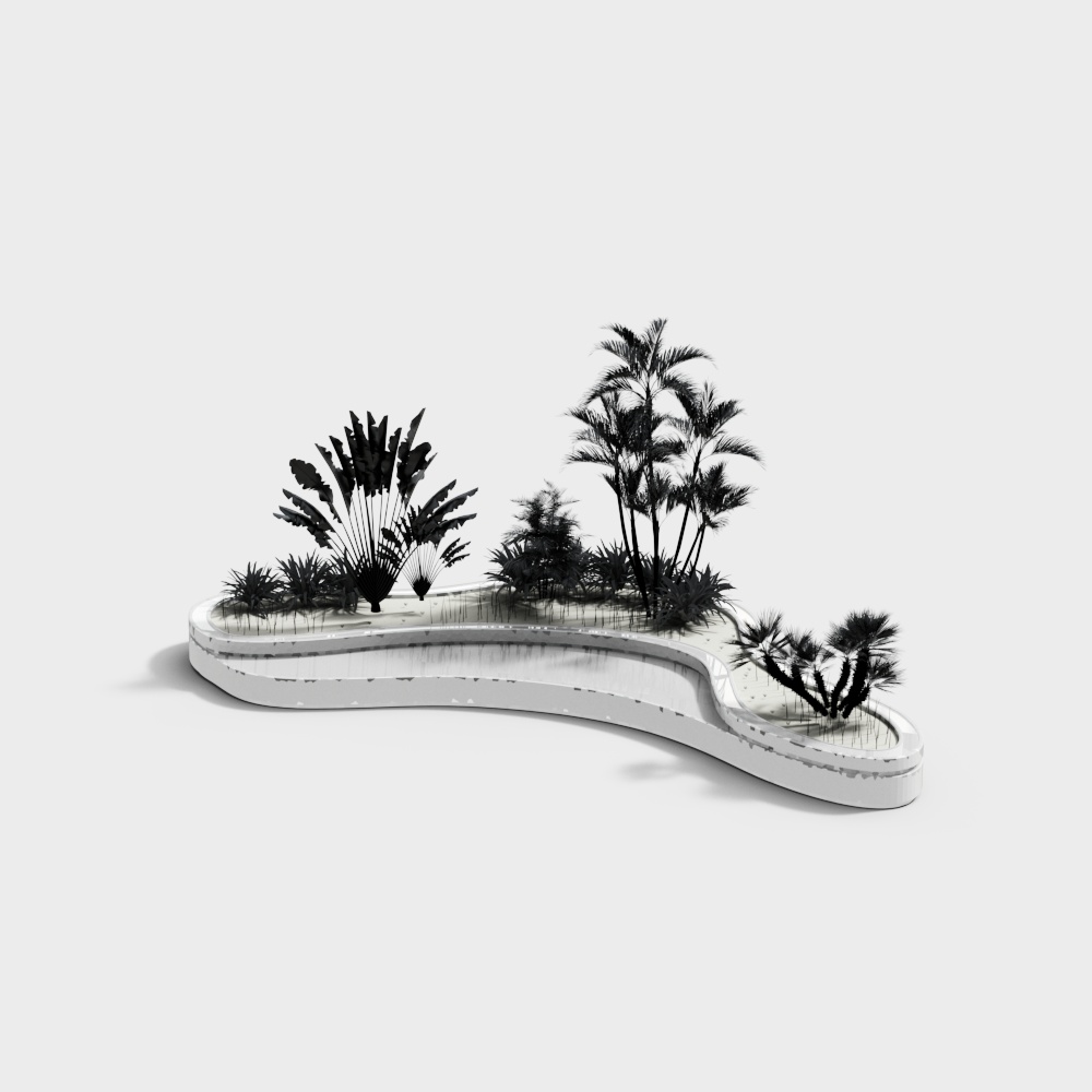 Tropical Dream Island 3D model