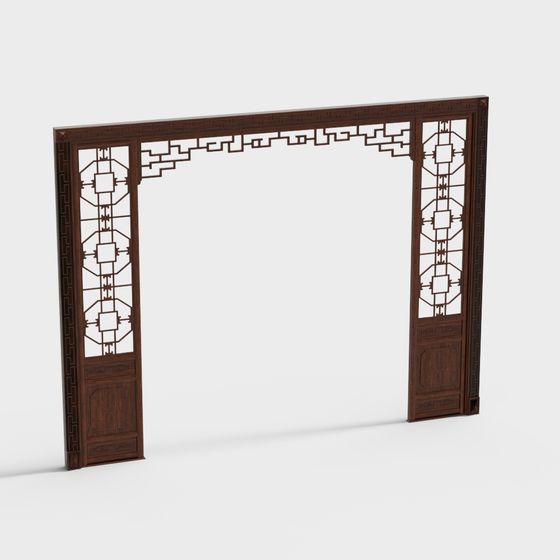 Traditional Charm Door Frame 3D model for Creative Projects