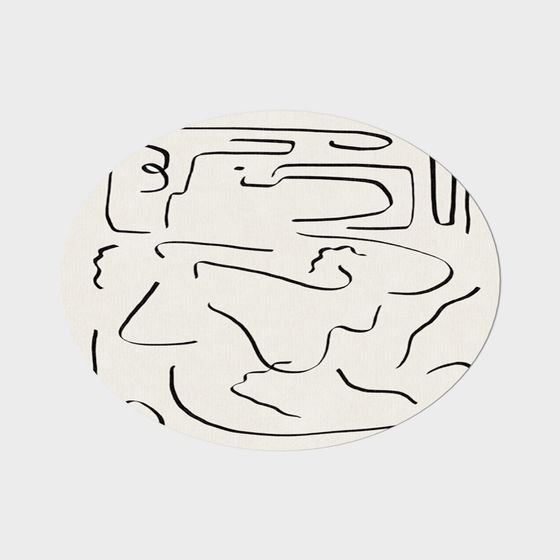 Abstract Lines 3D model for Creative Spaces