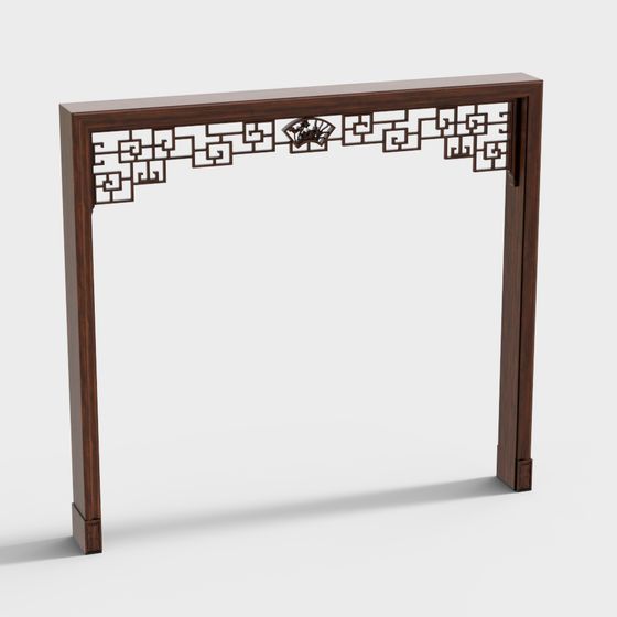 Heritage Window Frame 3D model for Creative Projects