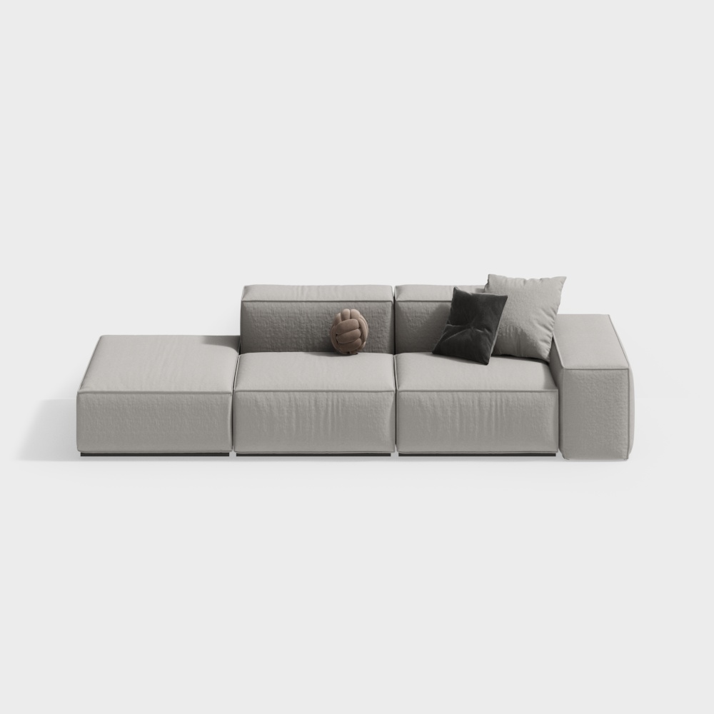 Modern Multi-Person Sofa for Living and Dining Room