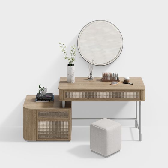 Minimalist Vanity Table 3D model