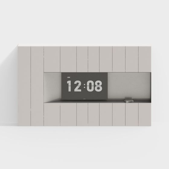 Urban Shelf Low-Poly 3D Model for Modern Design