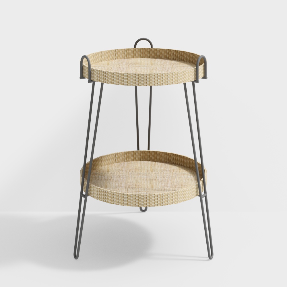 라탄 사이드 테이블