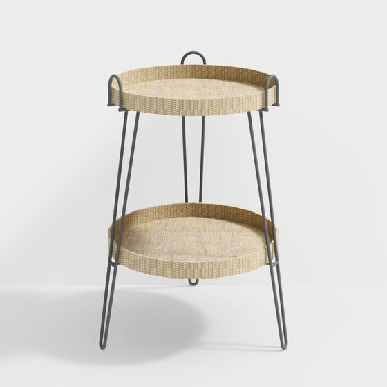 라탄 사이드 테이블