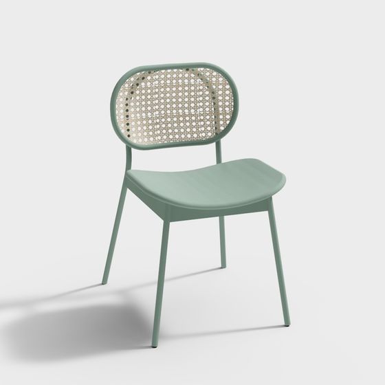 Chic Low-Poly Chair 3D model