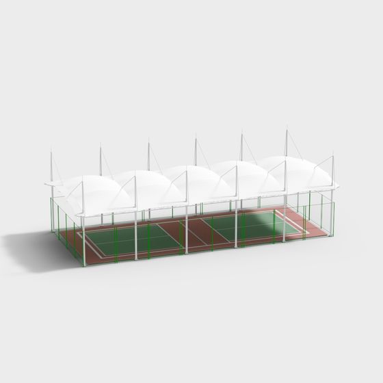 Low Polygon Stadium 3D Model