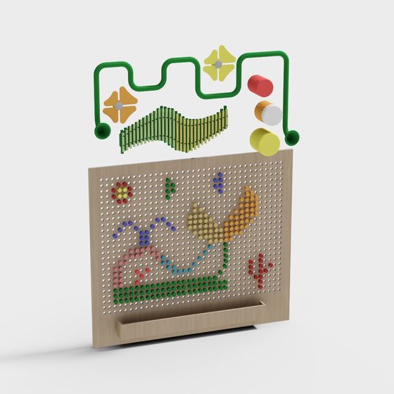 Colorful Garden Maze 3D model