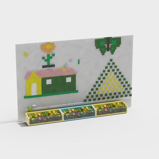 Lego Garden 3D model