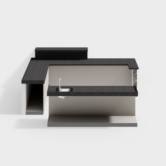 Minimalist Sink 3D model for Modern Spaces
