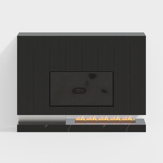 Urban Fireplace 3D model for Modern Interiors