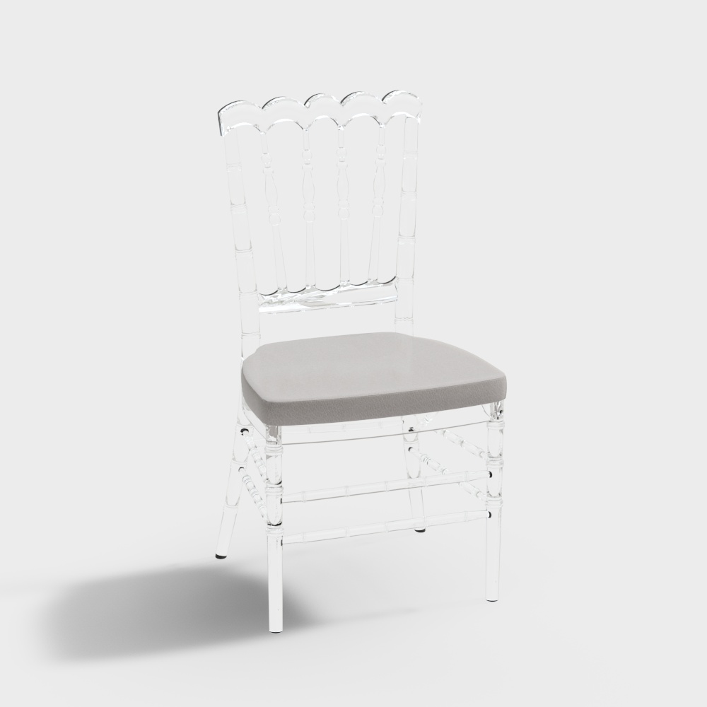 French Acrylic Single Chair