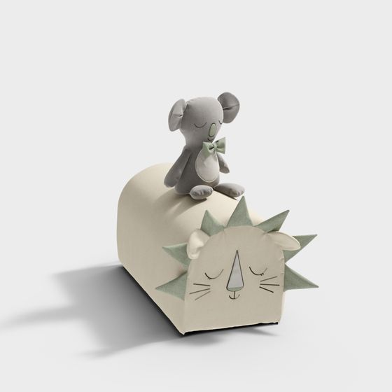 Forest Cozy 3D Model with Koala and Hedgehog